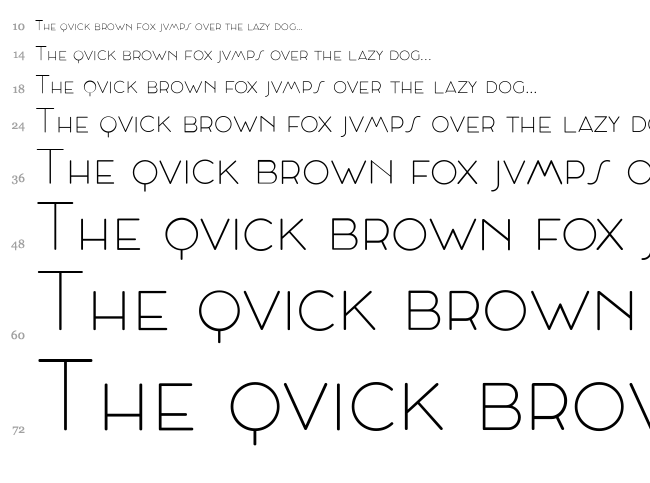 Cocosignum Maiuscoletto font waterfall